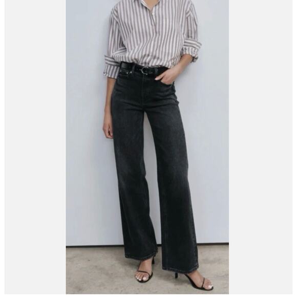 AYR The Secret Sauce Date Night Black Wide Leg Jeans Womens Size 29 - Picture 1 of 10